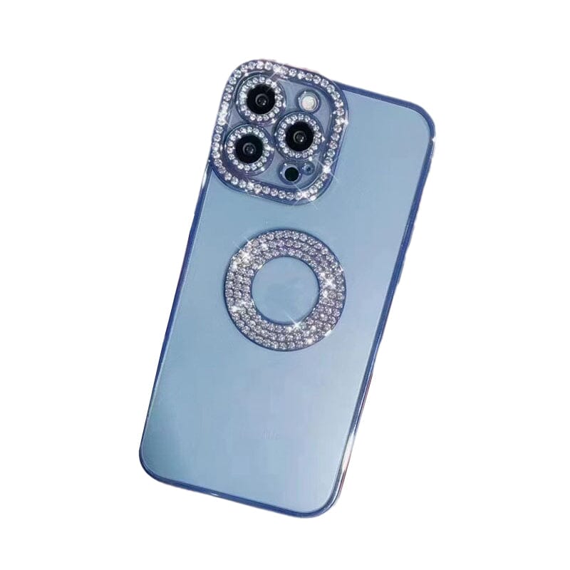 Étui de téléphone transparent de protection de mode de luxe en silicone souple strass