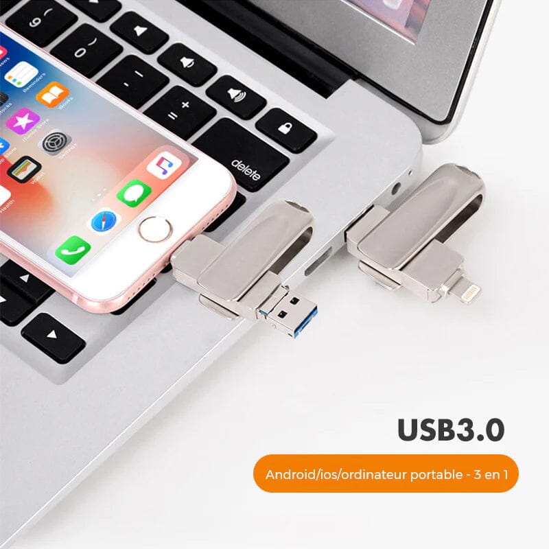 Clé USB 3 en 1