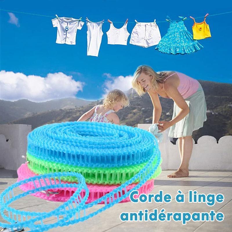 Corde à Linge Antidérapante Portable (3 packs)