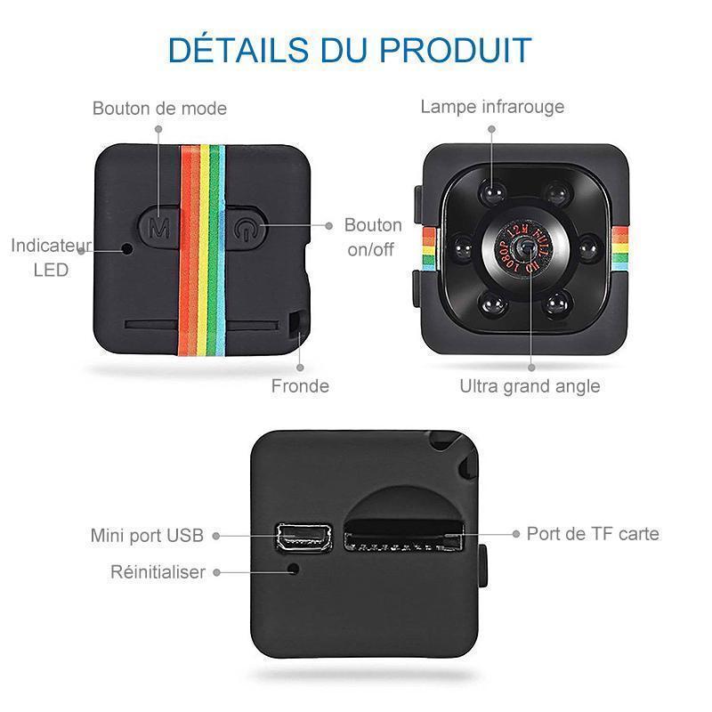Mini Caméra Sportif 1080P