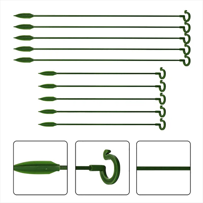 Poteau de soutien des plantes (10 pièces)