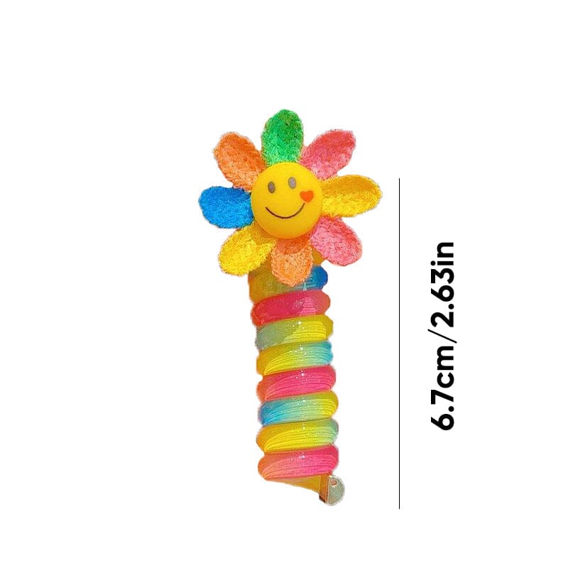 Bandes de cheveux colorées en fil de téléphone pour enfants